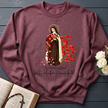 St.Therese Of Lisieux Pick A Rose From Heaven For Me 01