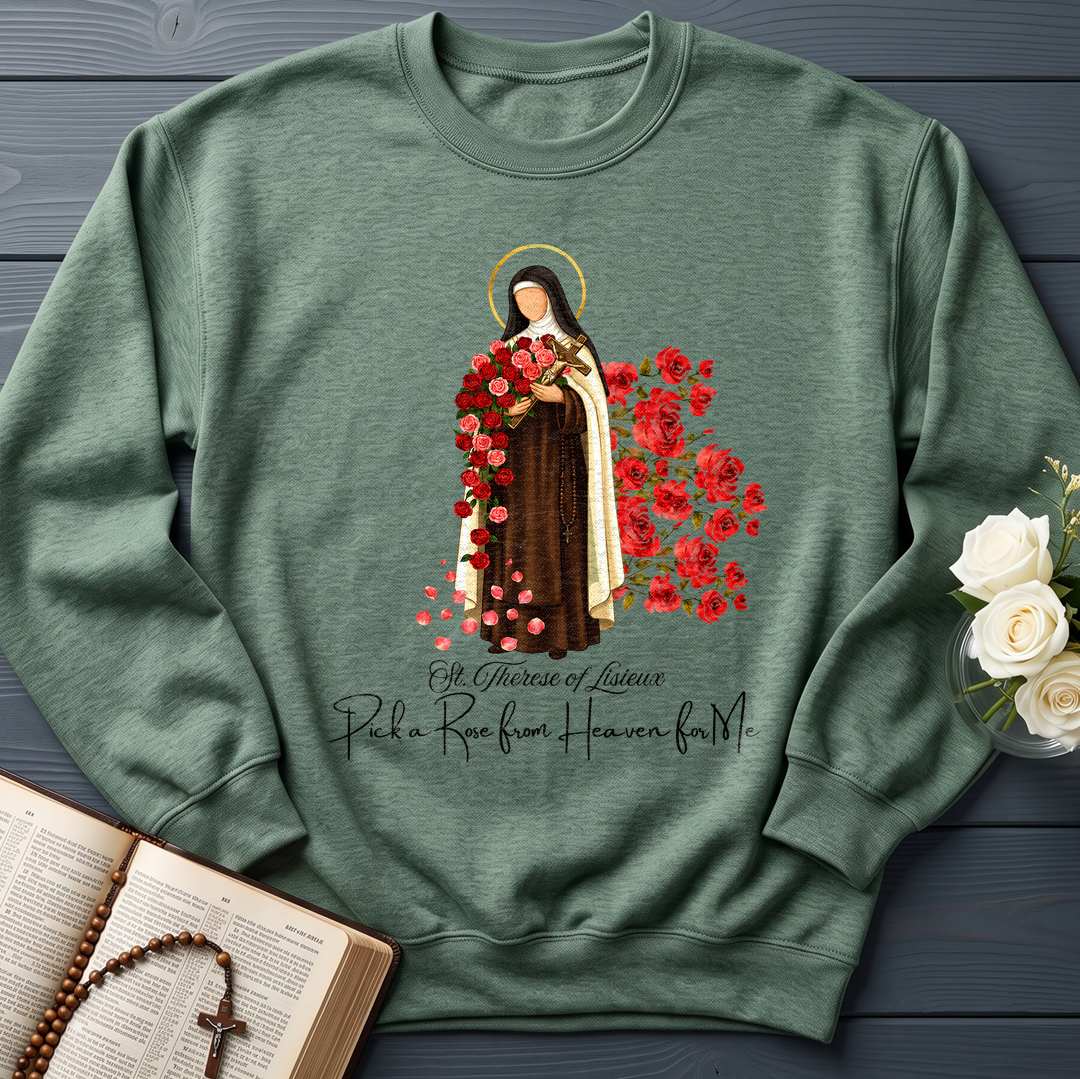 St.Therese Of Lisieux Pick A Rose From Heaven For Me 01