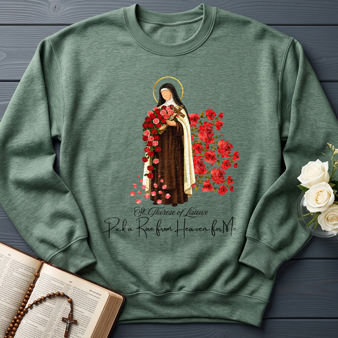 St.Therese Of Lisieux Pick A Rose From Heaven For Me 01