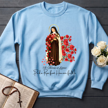 St.Therese Of Lisieux Pick A Rose From Heaven For Me 01