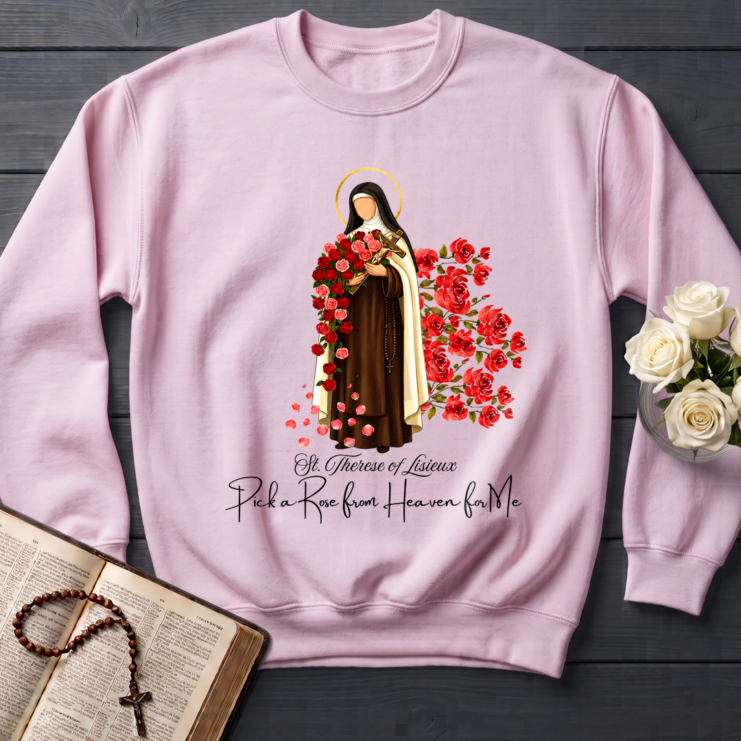 St.Therese Of Lisieux Pick A Rose From Heaven For Me 01