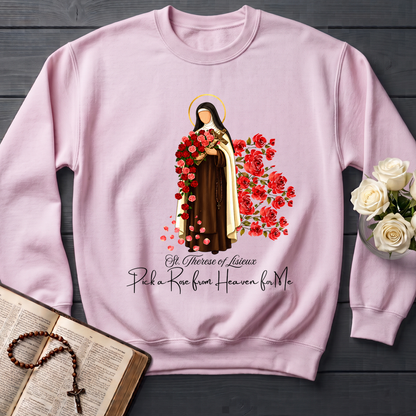 St.Therese Of Lisieux Pick A Rose From Heaven For Me 01