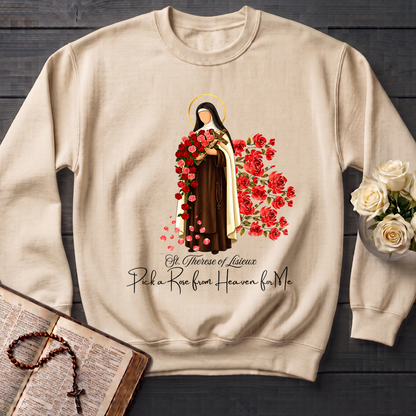 St.Therese Of Lisieux Pick A Rose From Heaven For Me 01