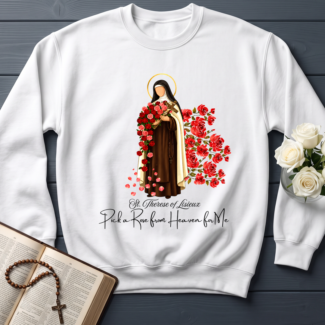 St.Therese Of Lisieux Pick A Rose From Heaven For Me 01