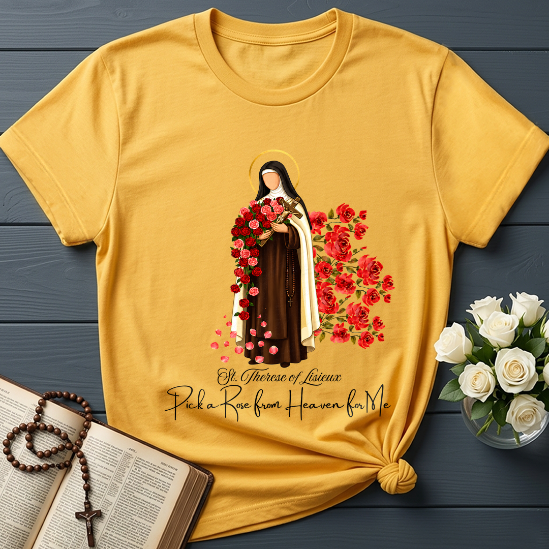 St.Therese Of Lisieux Pick A Rose From Heaven For Me 01