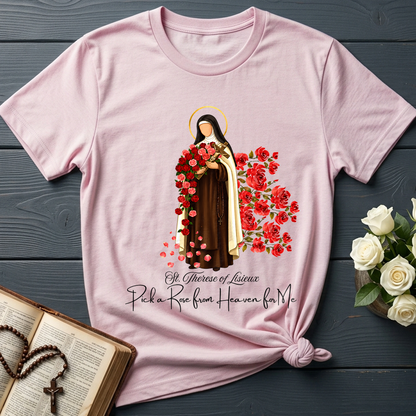 St.Therese Of Lisieux Pick A Rose From Heaven For Me 01