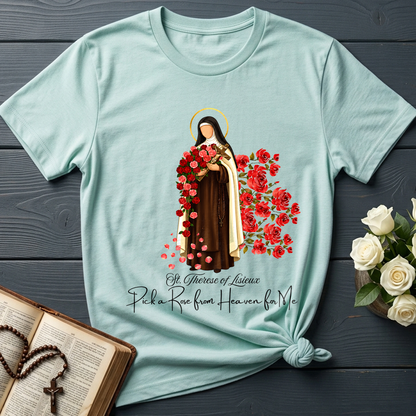 St.Therese Of Lisieux Pick A Rose From Heaven For Me 01