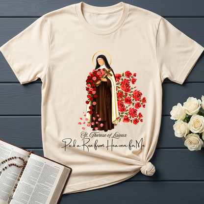 St.Therese Of Lisieux Pick A Rose From Heaven For Me 01