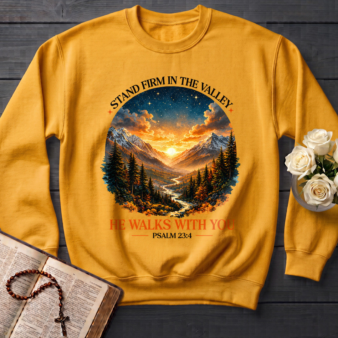 Stand Firm In The Valley He Walks With You Psalm 23.4 01