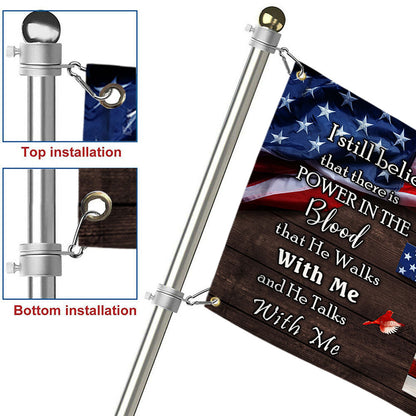 Jesus Cross Grommet Flag The Old Rugged Cross