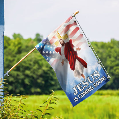 Jesus Is Coming Soon, Jesus Christ American Flag