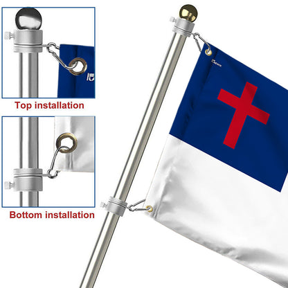 Christian Flag Grommet Flag – A Symbol of Faith and Devotion 🕊️