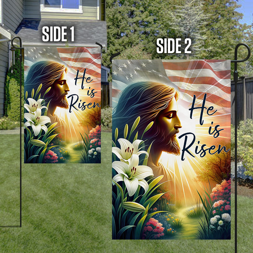 FLAGWIX  Easter Day Jesus He Is Risen Flag