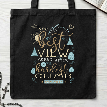 The Best View Comes After The Hardest Climb Galatians 6.9 01