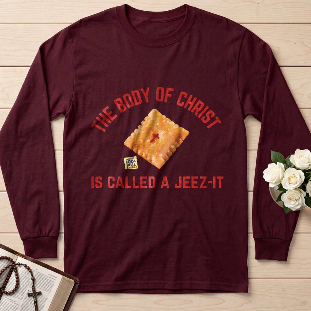 The Body Of Christ Made With 100% Real Cheesus Is Called A Jeez-it 01