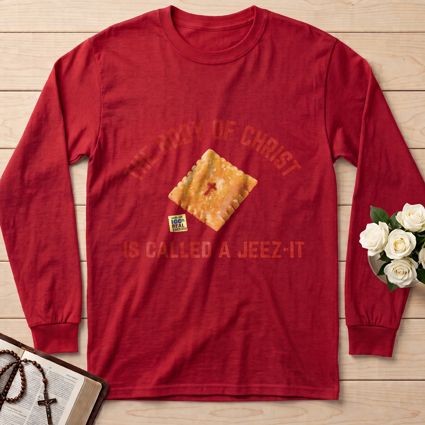 The Body Of Christ Made With 100% Real Cheesus Is Called A Jeez-it 01