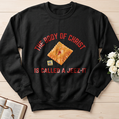 The Body Of Christ Made With 100% Real Cheesus Is Called A Jeez-it 01