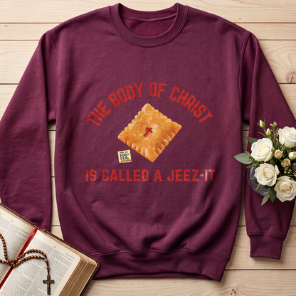 The Body Of Christ Made With 100% Real Cheesus Is Called A Jeez-it 01
