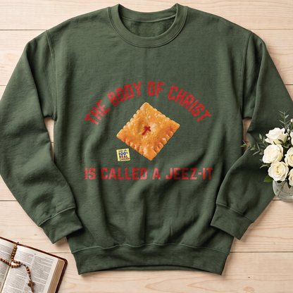 The Body Of Christ Made With 100% Real Cheesus Is Called A Jeez-it 01