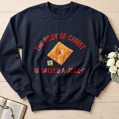 The Body Of Christ Made With 100% Real Cheesus Is Called A Jeez-it 01