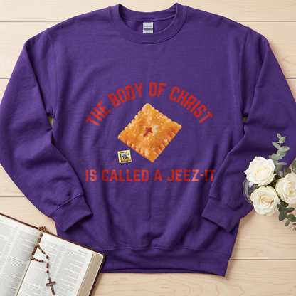 The Body Of Christ Made With 100% Real Cheesus Is Called A Jeez-it 01