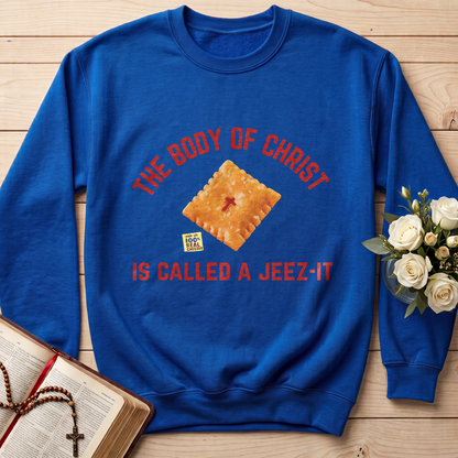 The Body Of Christ Made With 100% Real Cheesus Is Called A Jeez-it 01