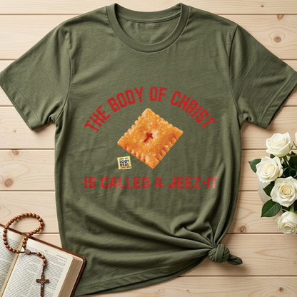 The Body Of Christ Made With 100% Real Cheesus Is Called A Jeez-it 01