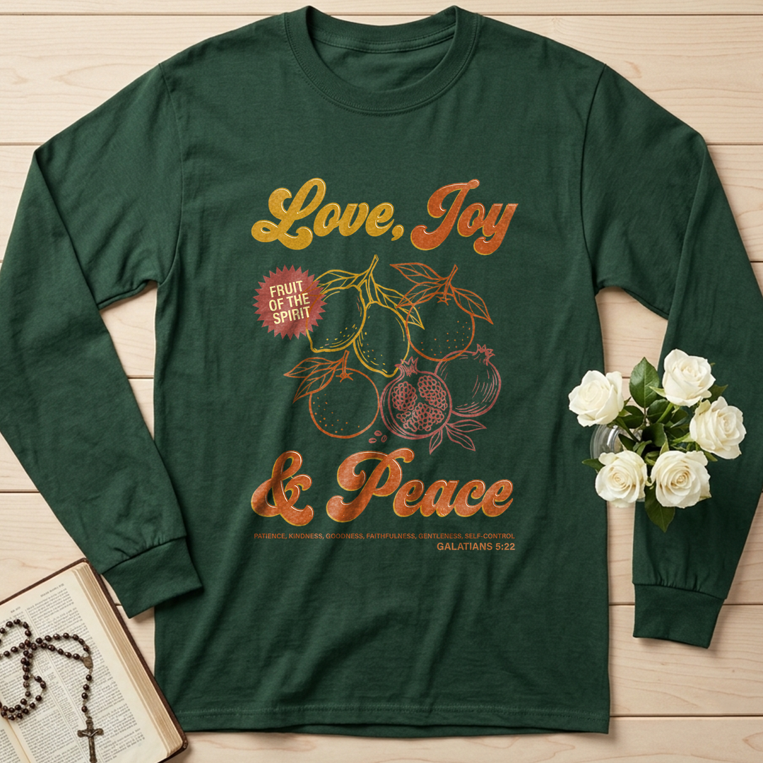 The Fruit Of The Spirit Is Love Joy Peace Patience Kindness Goodness Faithfulness Gentleness Self-control Galatians 5.22 01