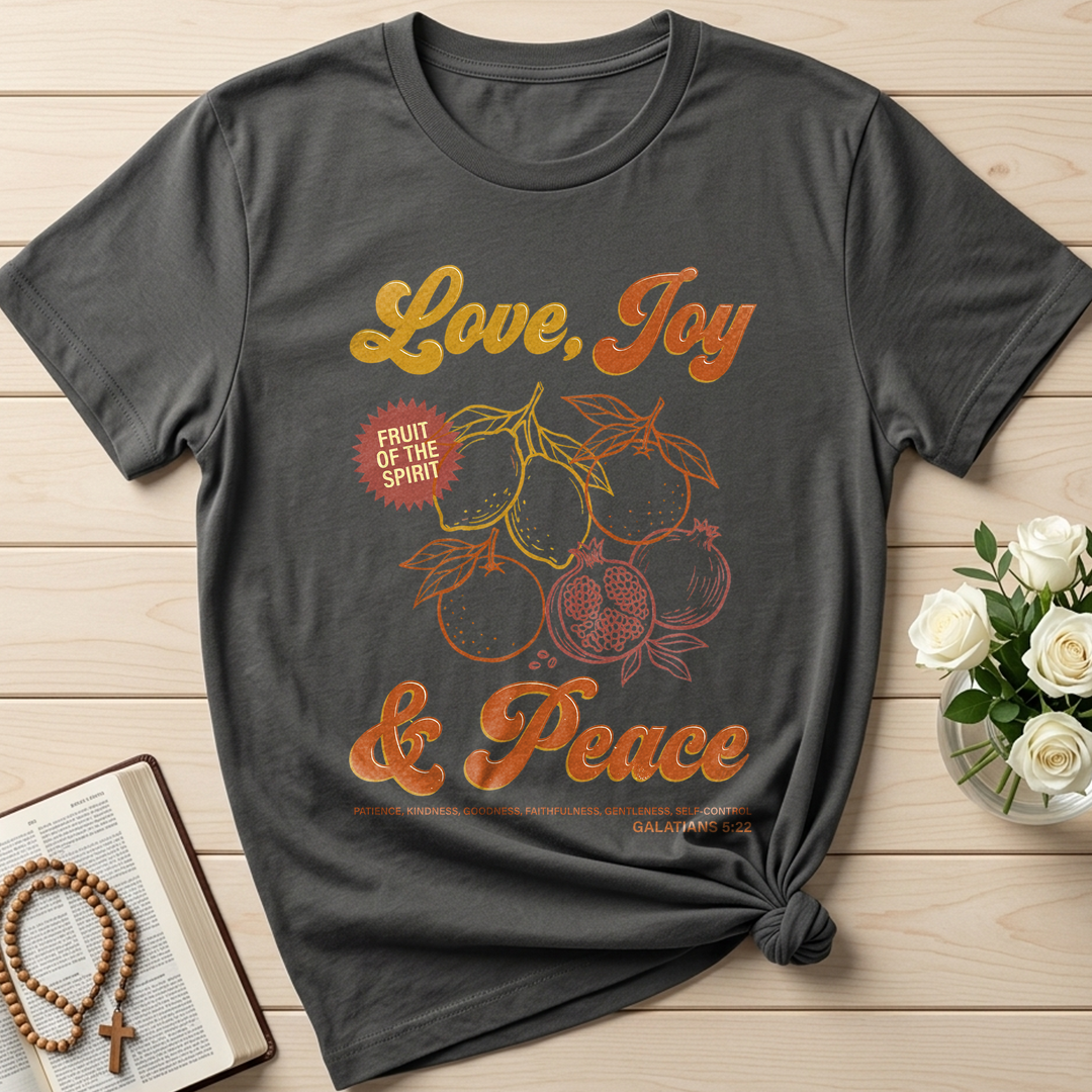 The Fruit Of The Spirit Is Love Joy Peace Patience Kindness Goodness Faithfulness Gentleness Self-control Galatians 5.22 01