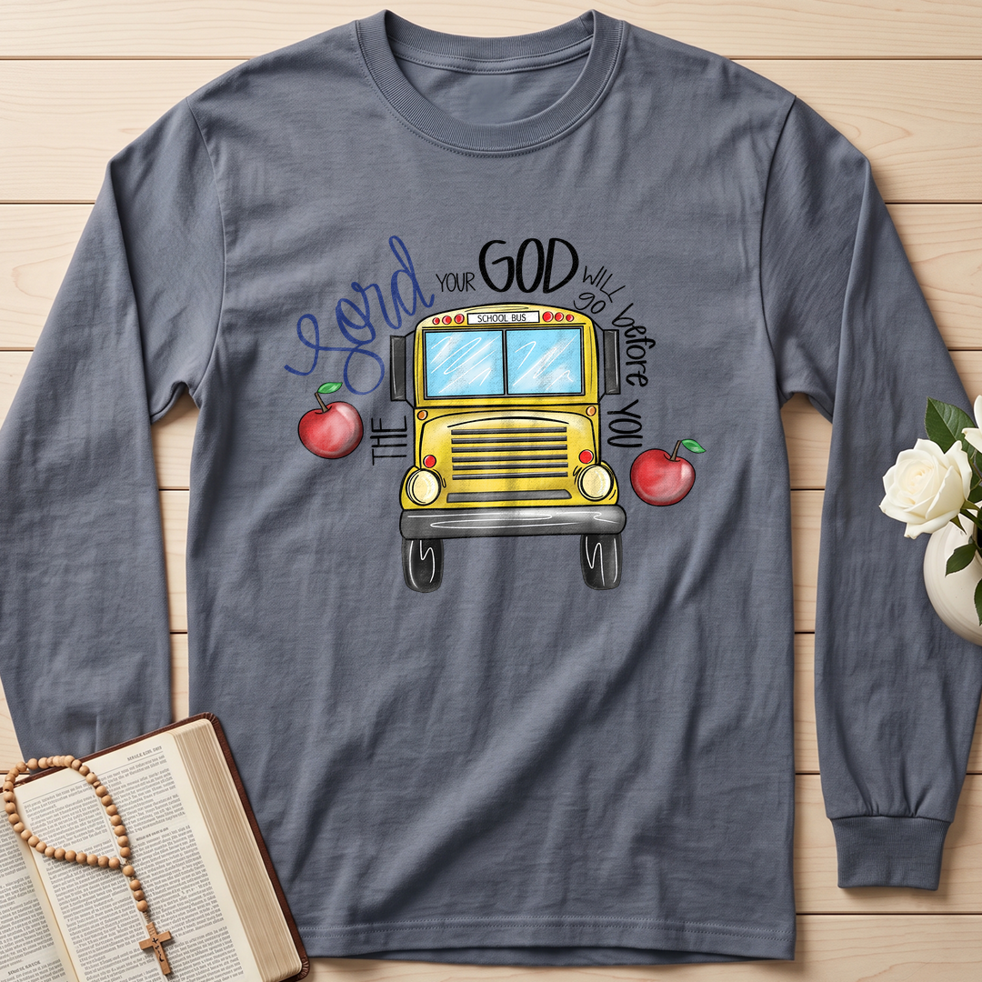 The Lord Your God Will Go Before You School Bus 01