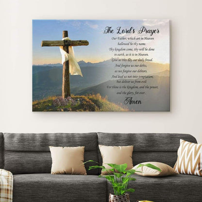 The Lord's Prayer Canvas Print - Christian Wall Art