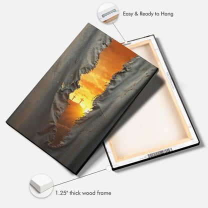 The Veil Was Torn at Jesus' Crucifixion - Christian Wall Art Canvas