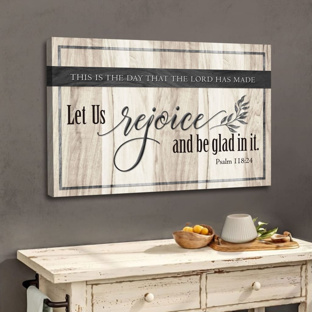This Is The Day That The Lord Has Made Bible Verse Wall Art Canvas