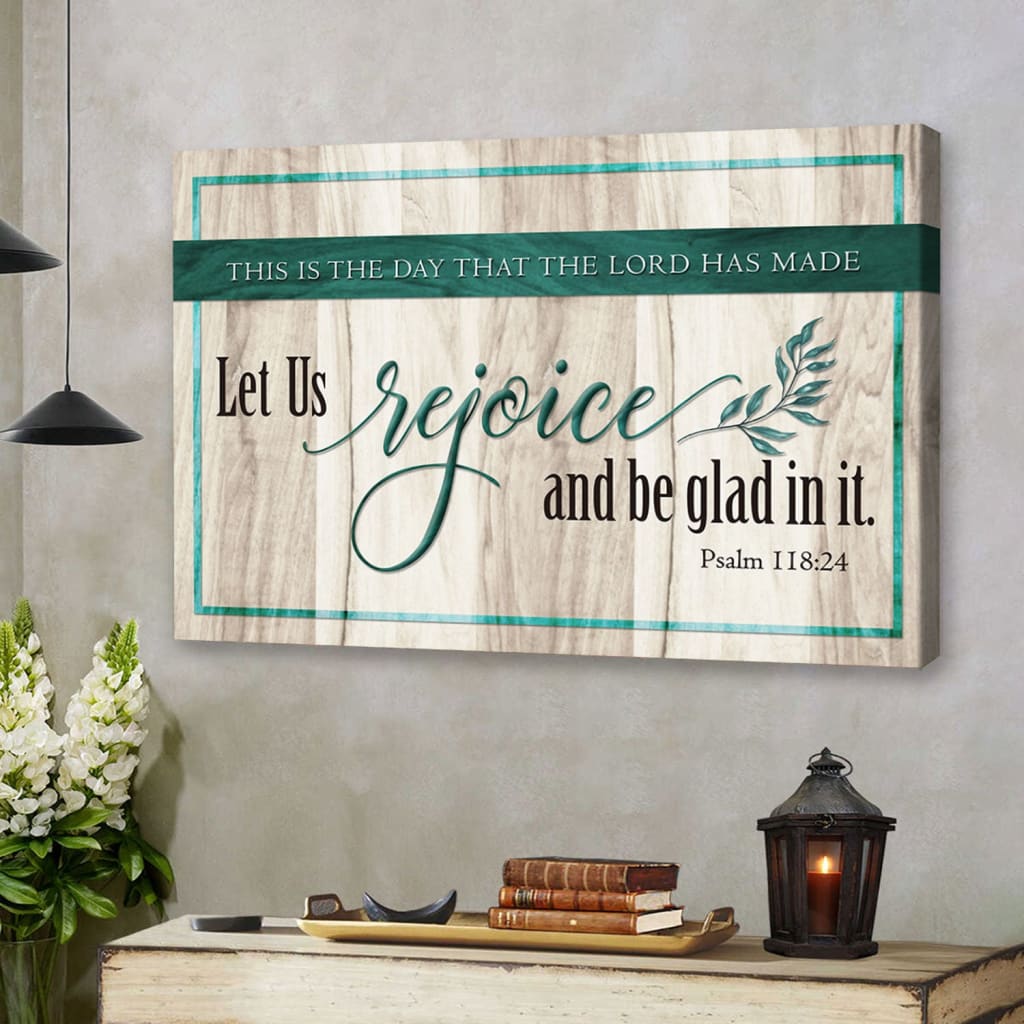 This Is The Day That The Lord Has Made Bible Verse Wall Art Canvas