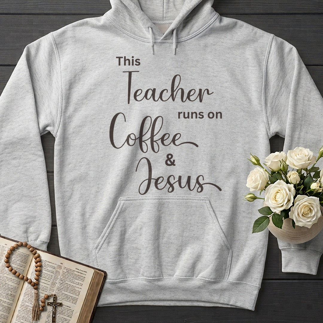 This Teacher Runs On Coffee And Jesus 01