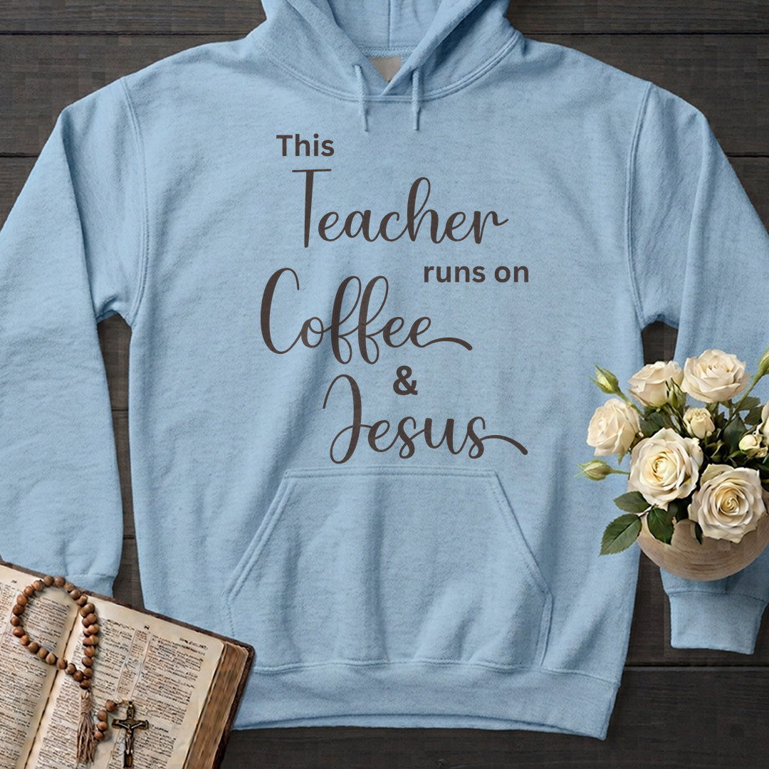 This Teacher Runs On Coffee And Jesus 01