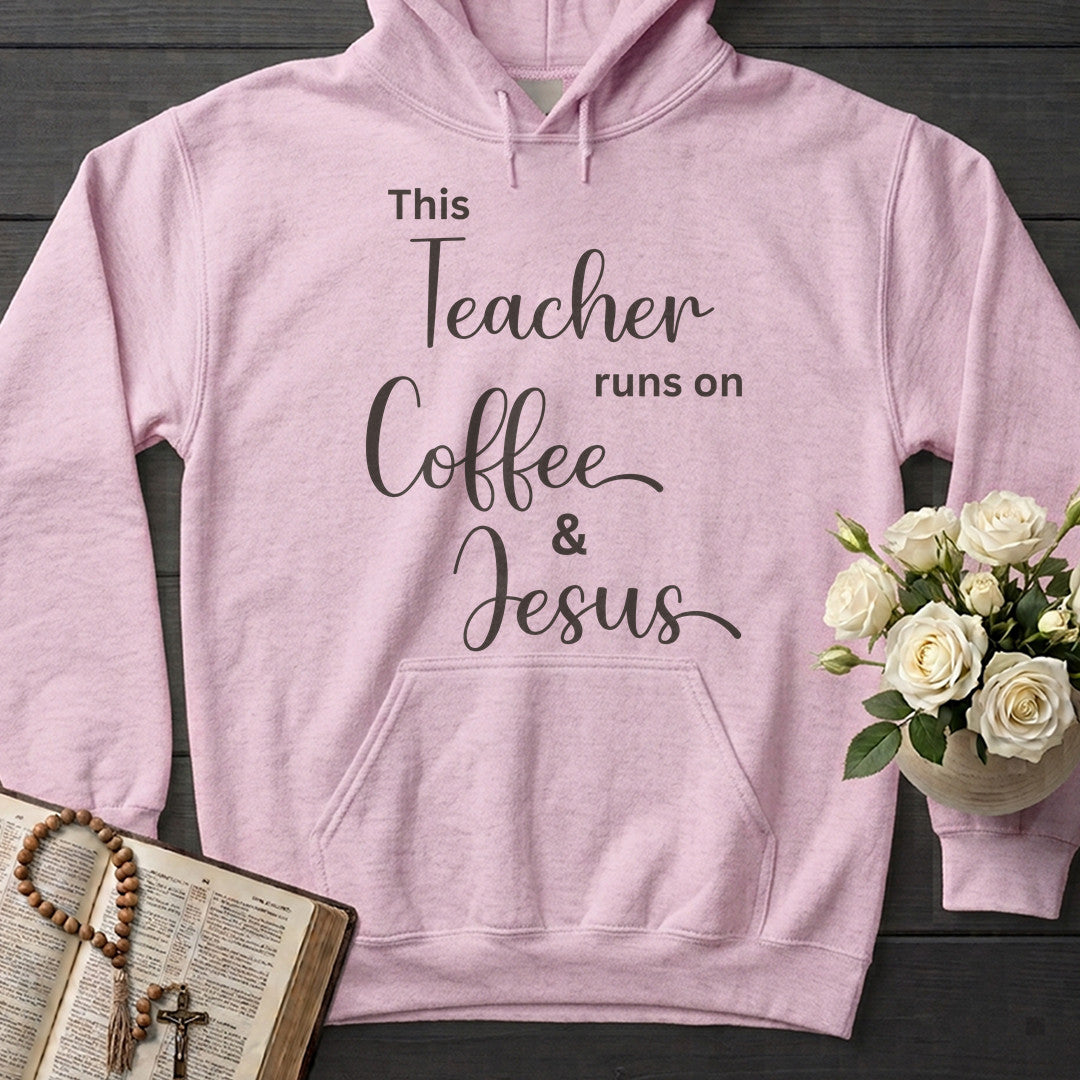 This Teacher Runs On Coffee And Jesus 01