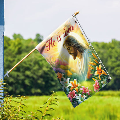 FLAGWIX  Jesus Christ Easter Day He Is Risen Flag