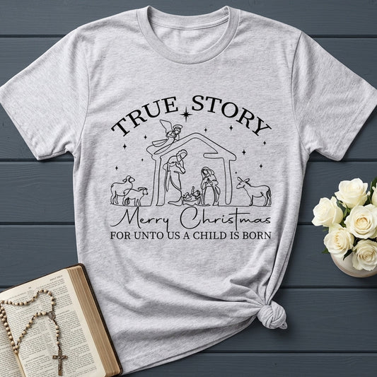 True Story Merry Christmas For Unto Us A Child Is Born 01