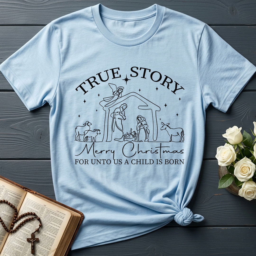 True Story Merry Christmas For Unto Us A Child Is Born 01