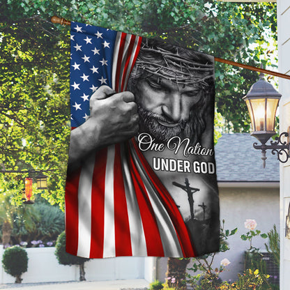 Jesus Flag One Nation Under God American Patriot Flag, American Flag