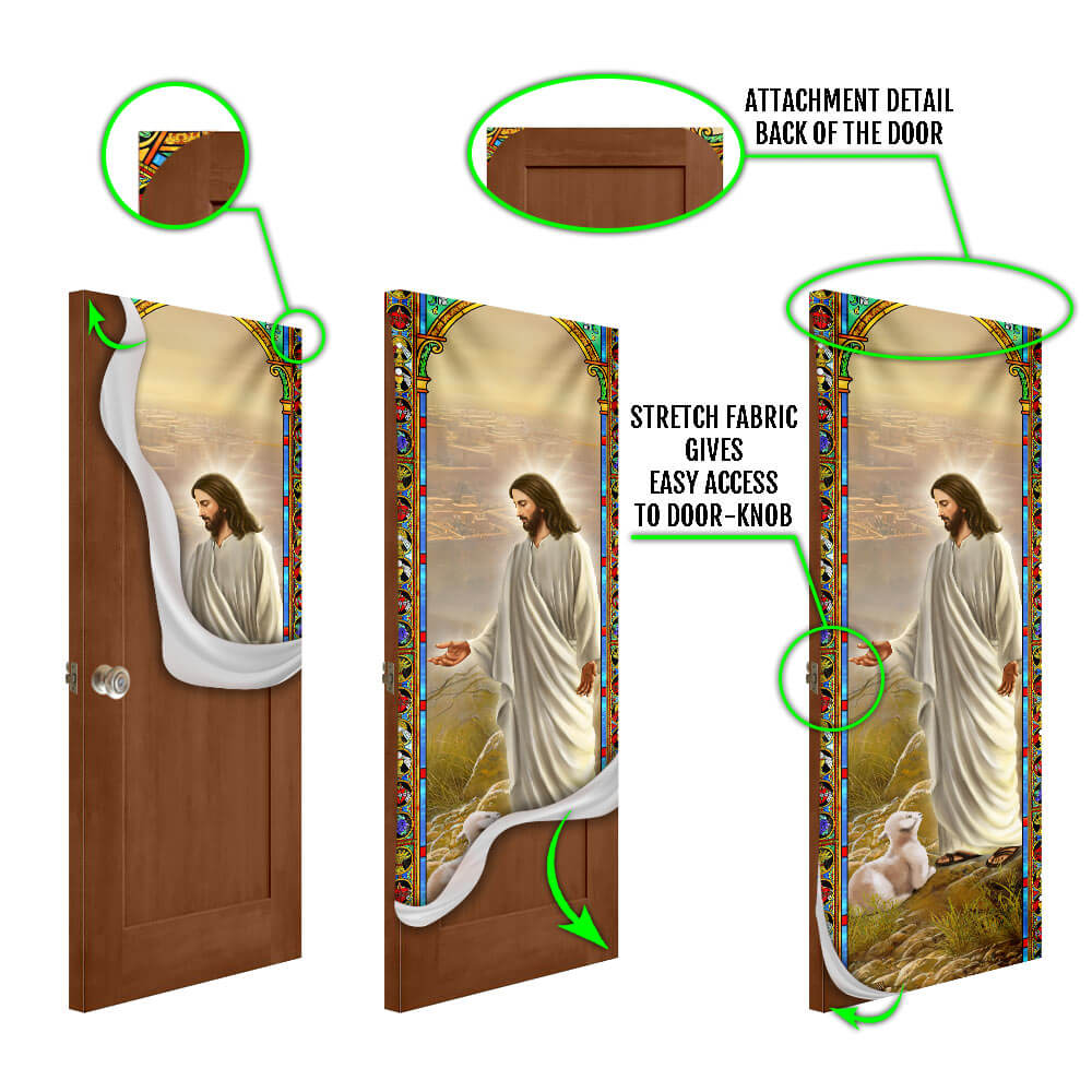 Jesus The Good Shepherd Door Cover