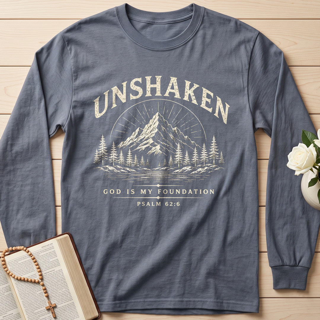 Unshaken God Is My Foundation Psalm 62.6 01