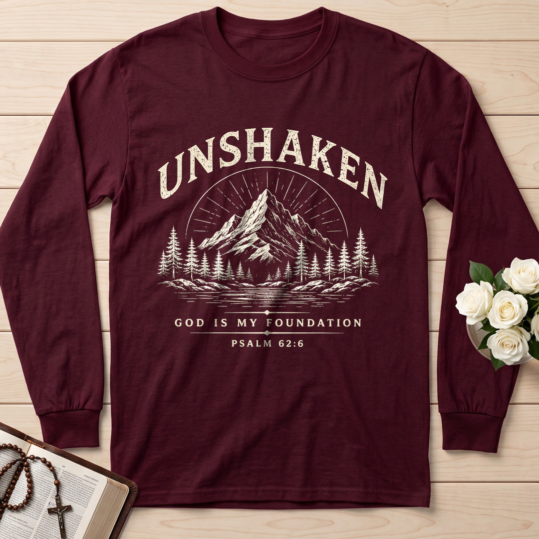 Unshaken God Is My Foundation Psalm 62.6 01