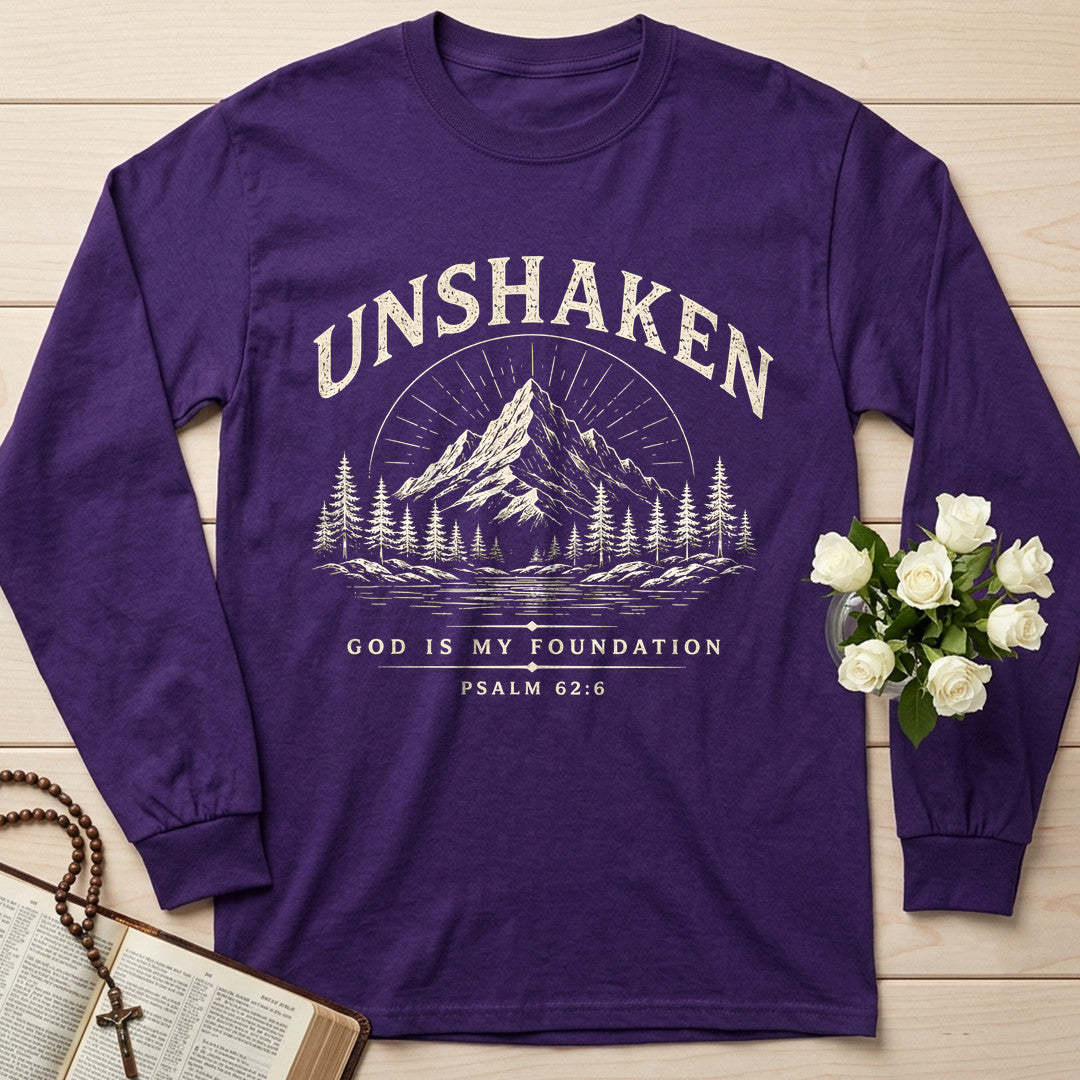 Unshaken God Is My Foundation Psalm 62.6 01