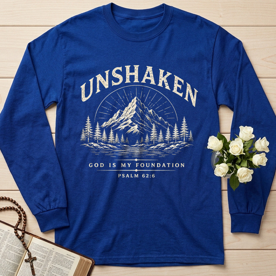 Unshaken God Is My Foundation Psalm 62.6 01
