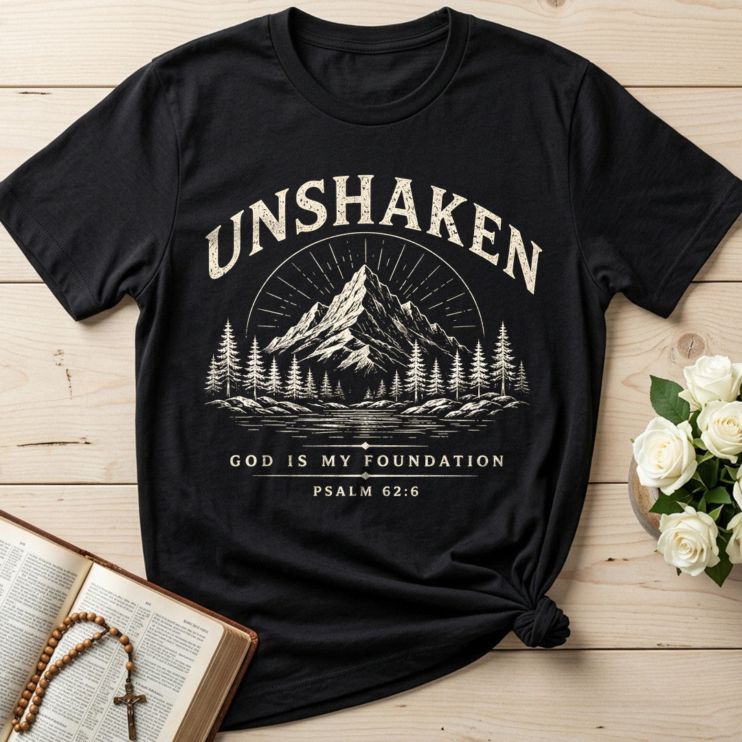 Unshaken God Is My Foundation Psalm 62.6 01