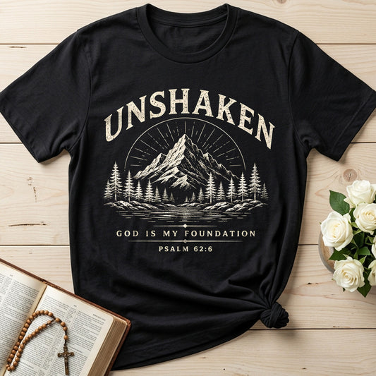Unshaken God Is My Foundation Psalm 62.6 01