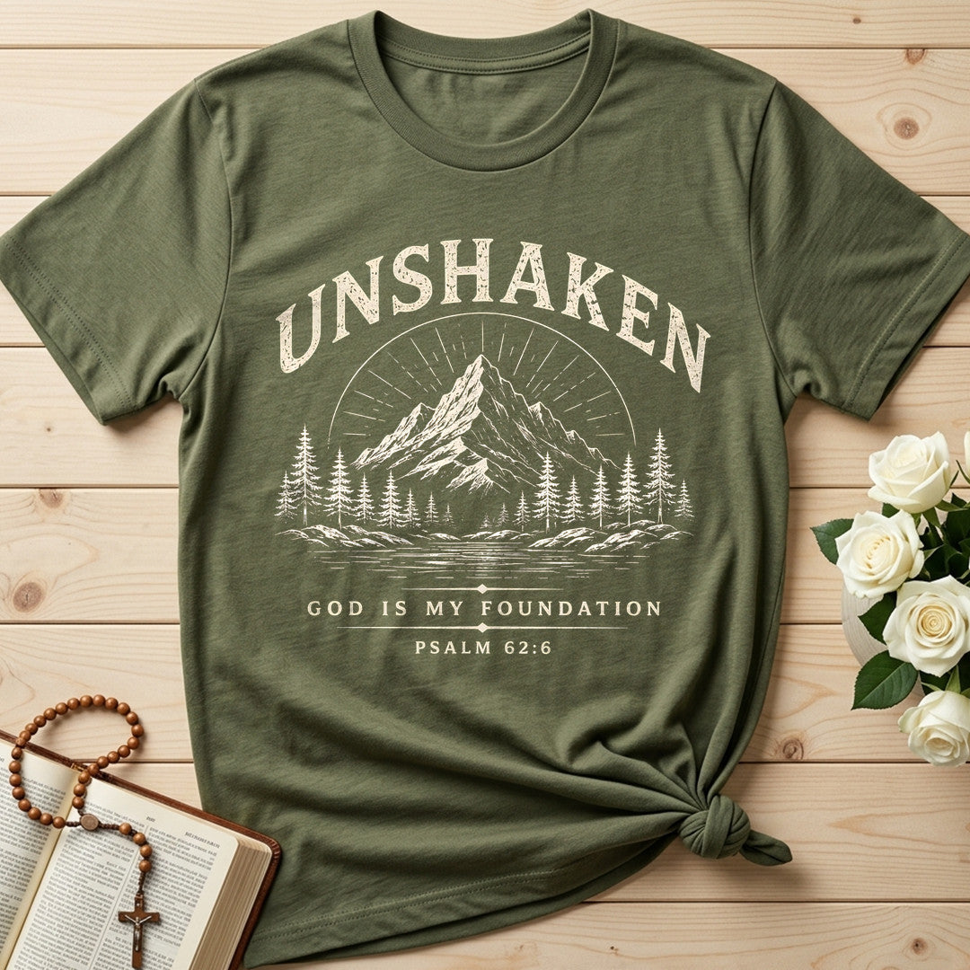 Unshaken God Is My Foundation Psalm 62.6 01