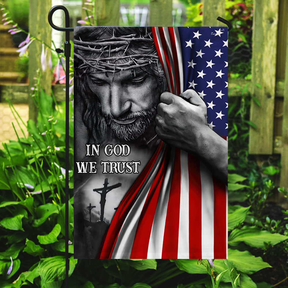 Jesus Flag In God We Trust Jesus Flag TRL06Fv8